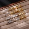 Love Mom Letter Rings For Women Mather Father Sister Jewelry Gold Color Zirconia 7-8 Size Dad Sis Mama Anillos Best Family Gift