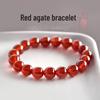 Red Agate Chalcedony Jade Bracelet for Women with Genuine Loose Beads