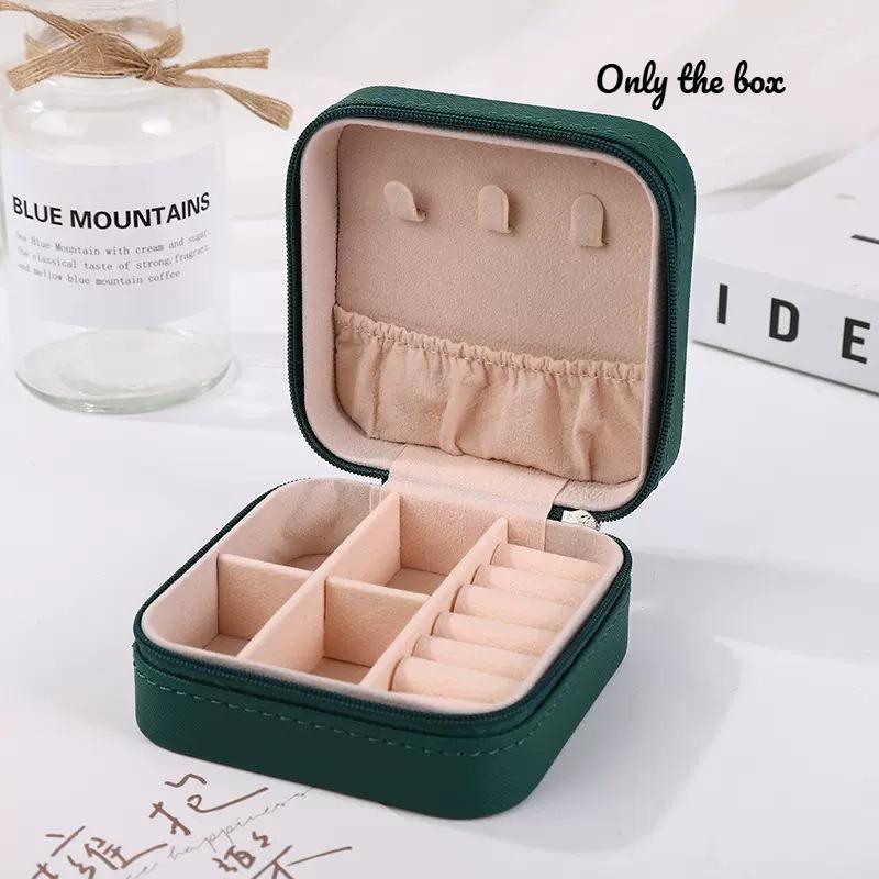 

High End Jewelry Box Portable Item Ring Dust-proof Storage Earrings Small and Exquisite Jewelry Box S