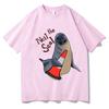 Neil The Seal Printing Tshirt Unisex Unisex Casual Loose O Neck Tee Comfortable Cotton Loose Casual Clothing Aesthetic Short Sleeve