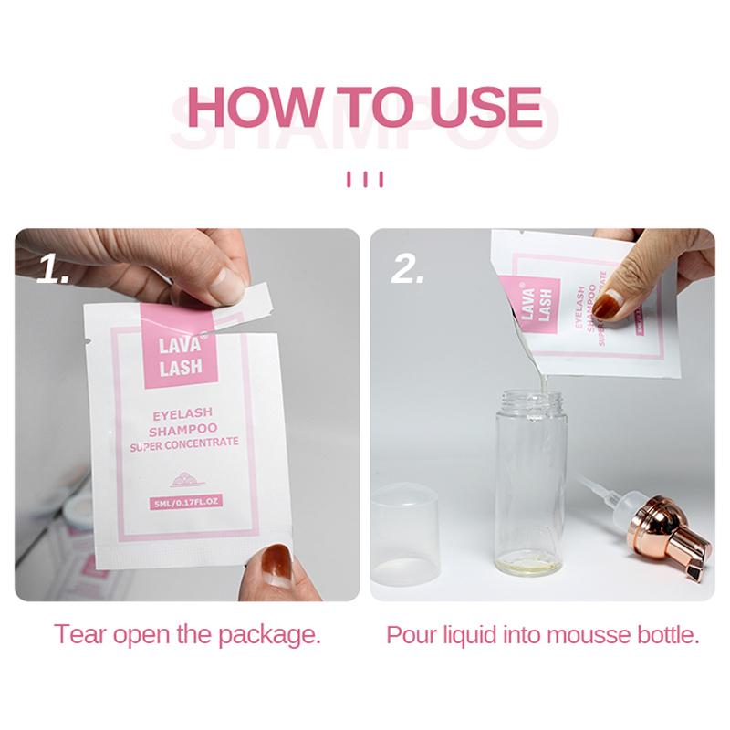 eonbeaut Lava Lash Eyelash Extension Shampoo Supplies Concentrate Gentle Cleansing Foam Cleanser Makeup Tools Beauty Shop Mousse