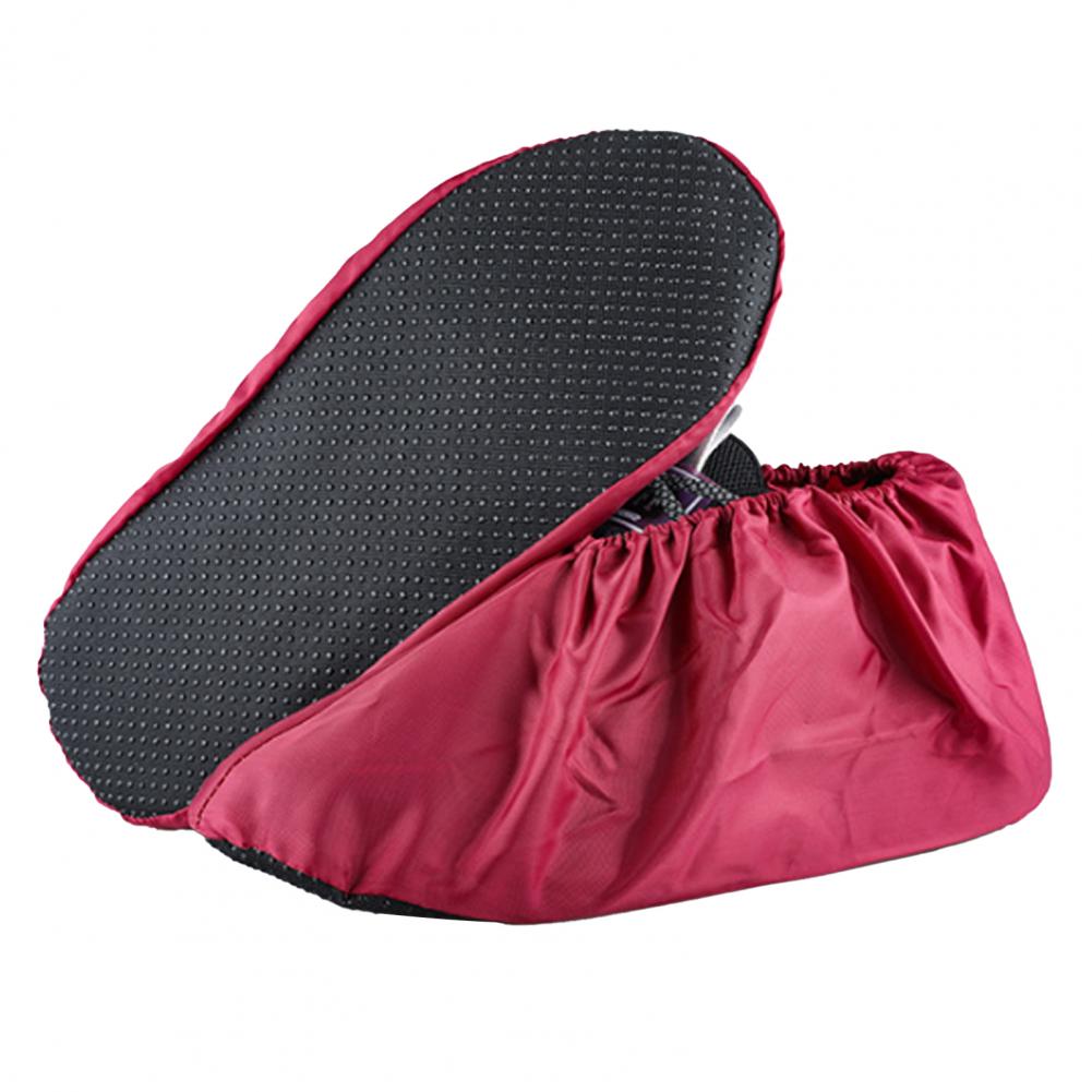1 Pair Waterproof Shoe Covers Reusable Foldable Not-Slip Rain Boot Cover Wear Resistant Shoe Protector Overshoes
