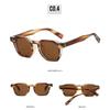 Fashion Vintage Rivet Round Sunglasses Women Men Luxury Leopard Sun Glasses Anti Blue Light Eyeglasses UV Protection Goggles