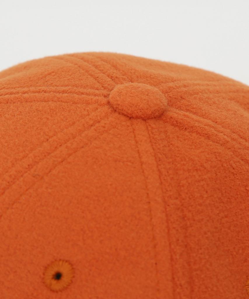 Eondeokeonteulol Winter Fleece Ball Cap U Logo / Polar Fleece / Sunny Orange