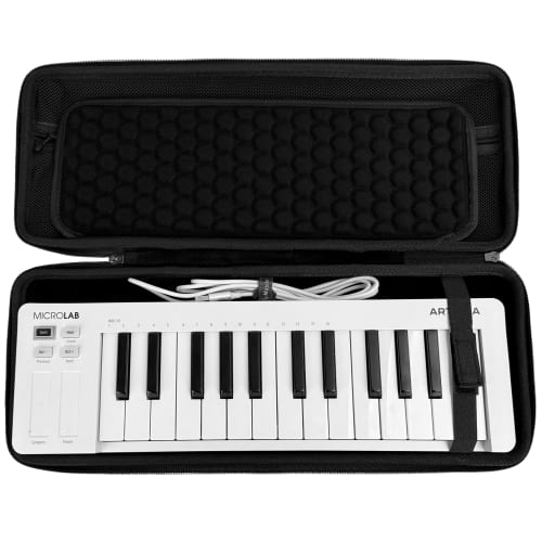 Musiin Custom Production Station Case, Ableton Move Compatible, Cable Compartment, Interior Mesh Pocket, Fixed Design, Compact Travel Case