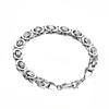 Newest 316L Stainless Steel Bracelet Men Women Wholesale 6mm Gold Silver Color Male Hand Chain Link Bracelet Hip Hop Jewelry