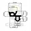 Seal for PVC windows S-1586 WITAL BLACK 1m