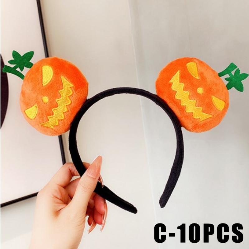 Niedliche Cartoon Anime Kürbis Puppe Halloween Stirnband Lustige DIY Feiertagsrequisiten Haarbündel und Reifenstil Partydekorationen