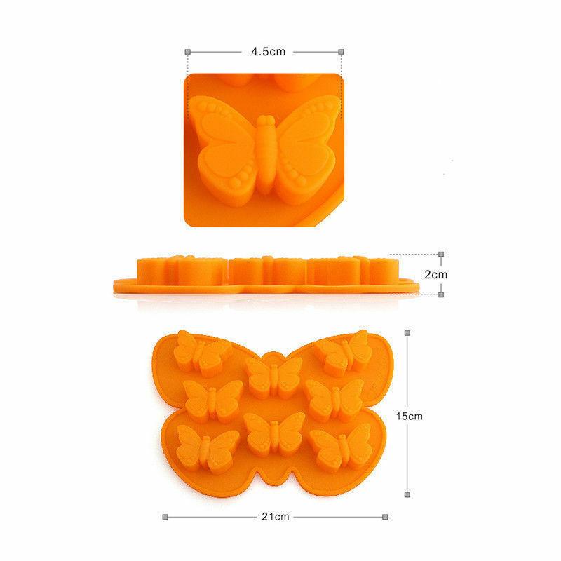 Butterfly Mold Silicone Baking Accessories DIY Sugar Craft Biscuits Pastry Chocolate Cutter Mould Fondant Cake Decorating Tools