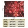 Floating Red Blood Cells Blood Cell Blanket Quality Soft Warm  Bedding Throws Winter Picnic Living Room Fluffy Bedspread