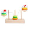 10 Rings Puzzle Game Wooden Tower rly Educational Logic Thinking Block Game Toy for Kids