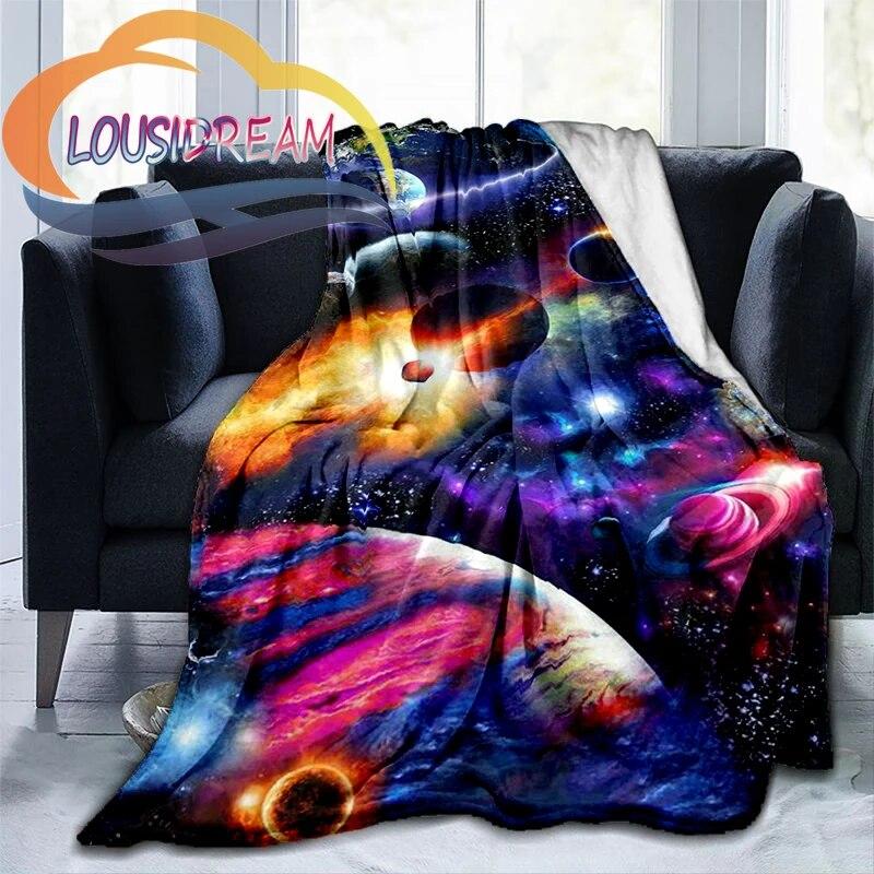 Space Universe Vector and The Sun  Many Planets In Galaxy Series Wool Blanket Cashmere  Fashion Flannel Blanke