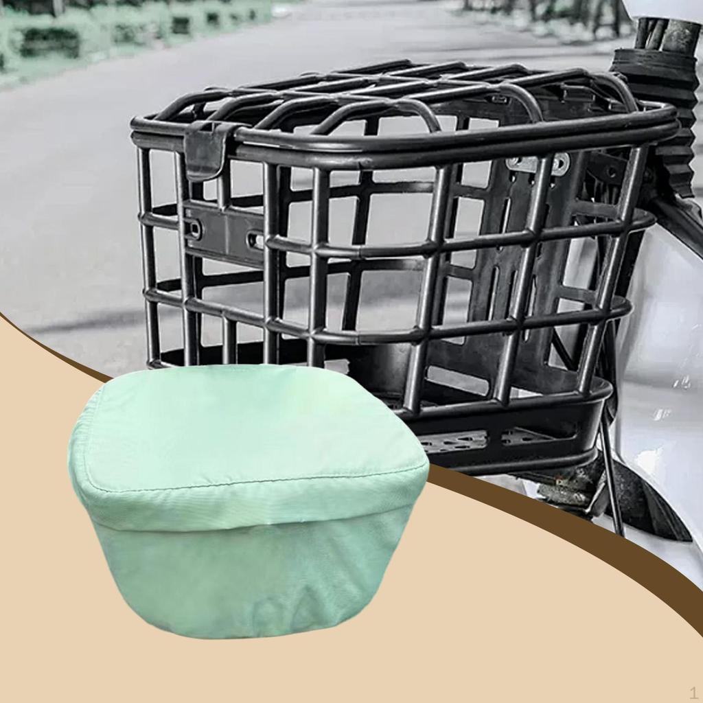 Pokrowiec na koszyk roweru elektrycznego Akcesorium Pyłoszczelny Elastyczny Nylonowy Ochraniacz na Kemping, Miasto, Plażę Zakupy