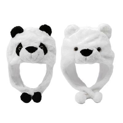 Větruodolná teplá čepice Zvířecí panda klobouk Halloween Mateřská škola Kostým Cosplay Dospělý