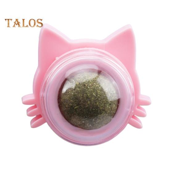 Catnip Ball Edible Catnip Ball Toy Safe Healthy Kitten Chew Teeth Cleaning Dental Toy Wall Treats Cat Lick Ball Toy for Indoor Cats