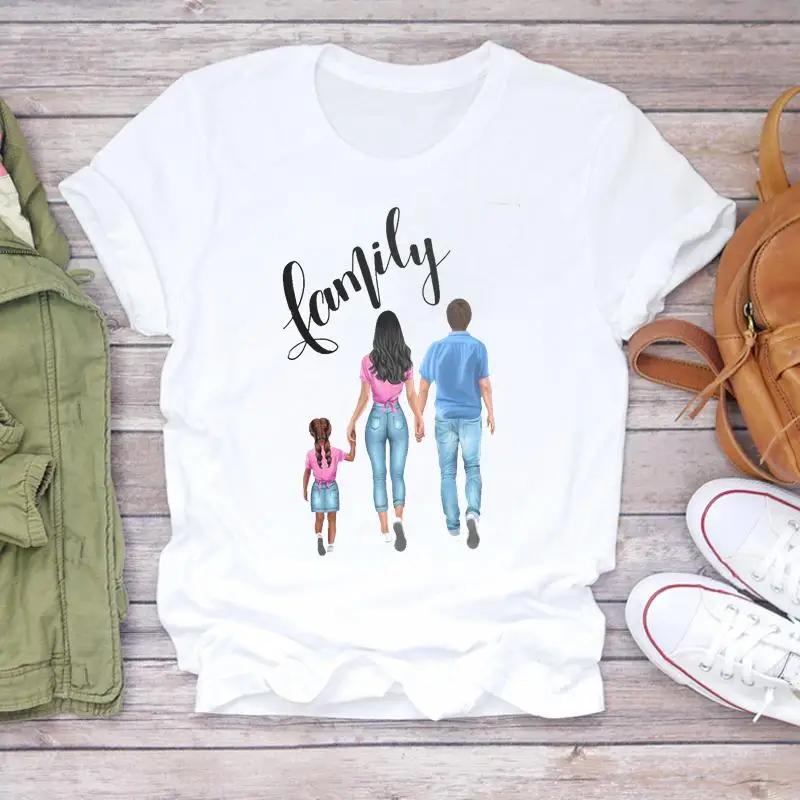 Mama Girl Graphic Print Women T Shirt Casual Harajuku Y2K Tops Tee Crewneck Short Sleeve Lady Clothes