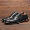 Fashion British Classic Men Brogue Shoes Business Men Handmade Dress Leather Shoes Oxford Shoes Luxury Social Man Shoe Plus Size 39-50