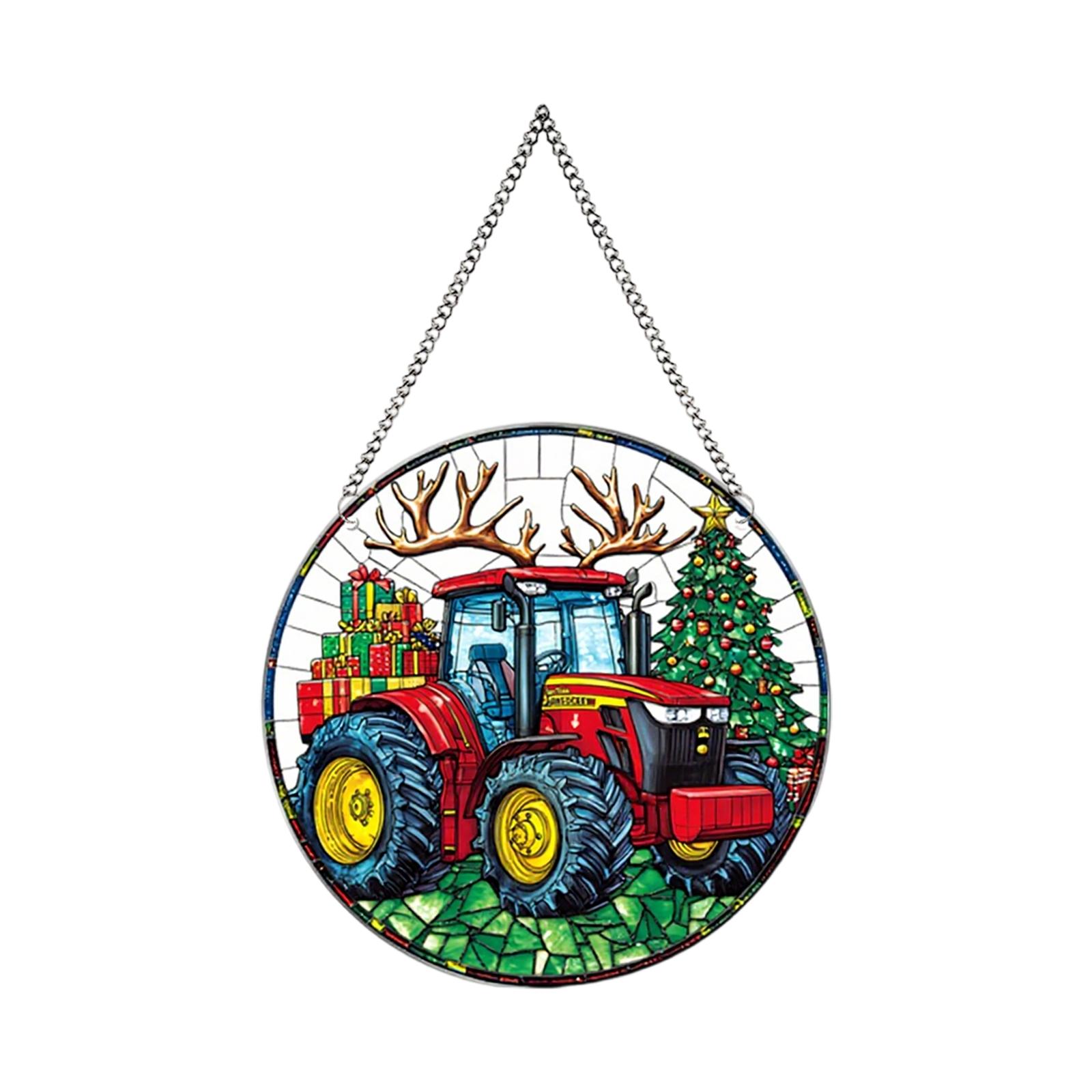 

Flower Wreath 2D Flat Acrylic Garden Door And Window Pendant, Holiday Decoration Prop One Size