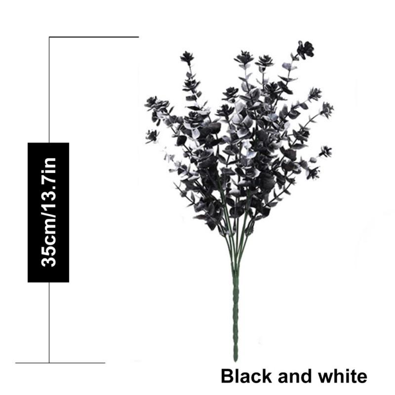 

Искусственные листья эвкалипта, черные листья эвкалипта для домашнего декора, пластиковые поддельные цветы, домашний декор для вечеринки в саду, реквизит для фотосъемки