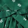 Children's Christmas Dress Cartoon Print Bow Dress Christmas Performance Sparkling Kids Birthday Dress Elegant Soft Party Dress Ball Gown for Girls