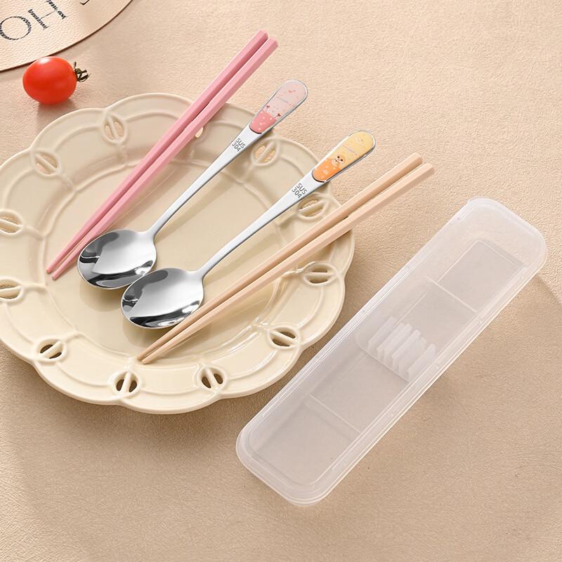 Cartoon Capybara Portable Cutlery Set