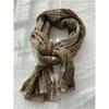 Johnature Sciarpa con bordo floreale Donna Retro Giapponese Versatile Scialle pieghettato Sciarpa decorativa quattro stagioni Donna