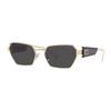 Fashion Trend Metal Frame Irregular Shape Sunglasses Women Sunglasses Light-Gold MU53WSZVN5S0