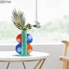 Cartoon Painted Ceramic Vase Lovely Small Plant Pots Table Decoration Flowers Arrangement Floral Vases Room Aesthetic Decor
