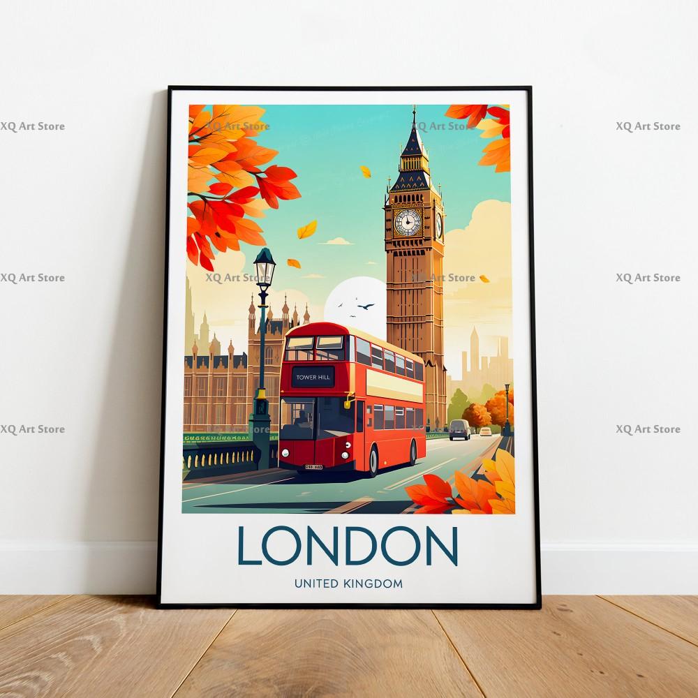 Modern Travel Print Canvas Painting Beautiful Landscape All Kinds Of Cities Poster Wall Art For Living Room Home Decor Frameless