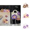 Soft Cottontextured Small Shoulder Bag With Flower Design For Daily Wear