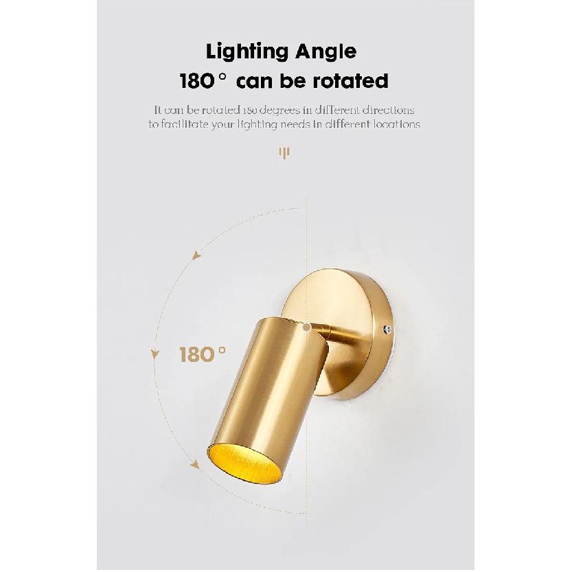 Long Ye LED Wall Light Spotlight Reading Light Bedside Lamp Modern Indoor Lighting LED Lights Adjustable Wall Lamps 5W HomeDecor