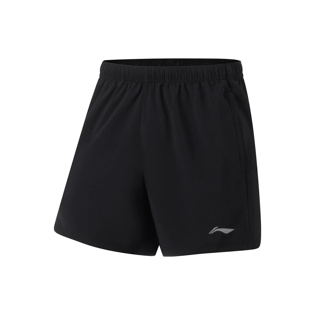 Li-Ning Running Series Solid Quick-Dry Cool Sports Shorts Men Bottoms Black AKST273-1