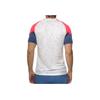 PUMA Color Block Logo Print V-Neck Short Sleeve T-Shirt Men tops White 658481-53