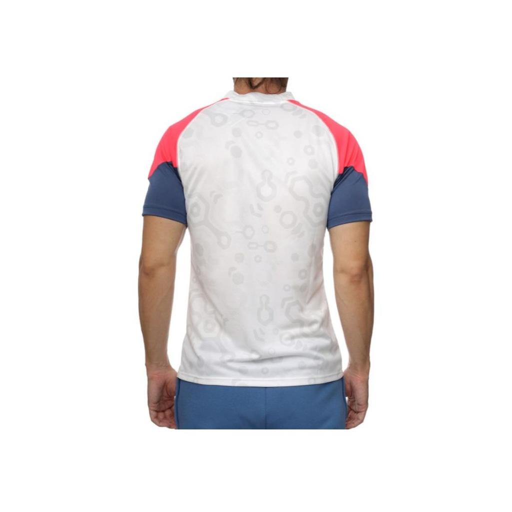 PUMA Color Block Logo Print V-Neck Short Sleeve T-Shirt Men tops White 658481-53