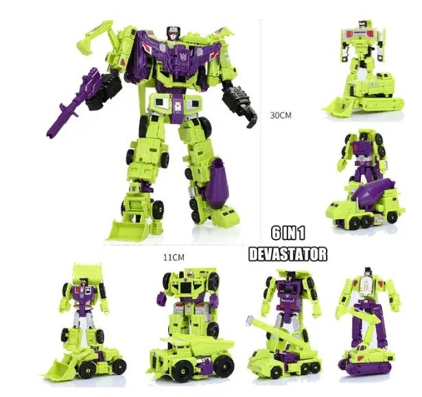 5 w 1 Transformacja Predaking Zabawki Anime Devastator KO G1 Robot Figurka Akcji Model Chłopiec Dzieci Dziecko Prezent