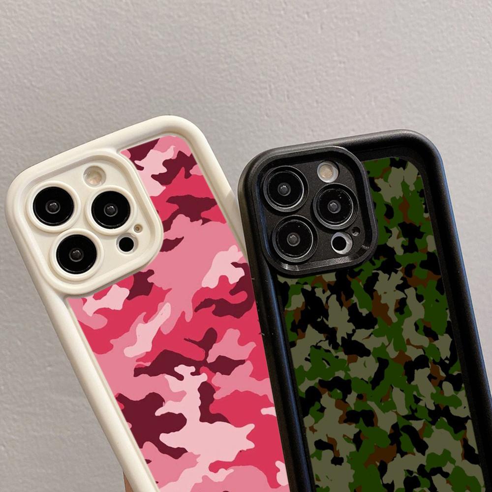 LZ6 Camouflage Camo Design Silicone Phone Case for Infinix Smart9 Hot 40i Tecno Camon 20 Pro Moto G22 G30 OnePlus Google Pixel 9 Shockproof Back Cover