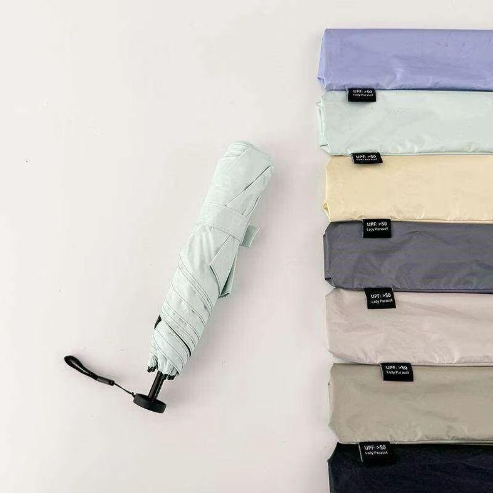 Compact Folding Ultra-Light Umbrella UV Protection Portable Parasol Sunshade Umbrella Travel Use