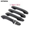 For Kia Seltos - 2024 2025 Carbon Fiber Side Door Handle Bowl Cover Trim Protection Cap Exterior Accessories Car Styling