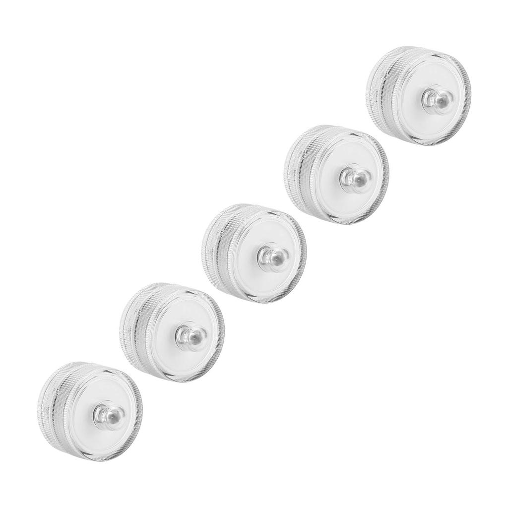 5 Pezzi Luci LED Sommergibili Luci Impermeabili per Paesaggio per Acquario Cascata Base Vaso