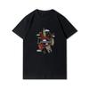 Anime 100 Muster Sommer-T-Shirts für Frauen Panda Tier bedruckt lässige Kurzarm-Oberteile 100 % Baumwolle Übergröße O-Ausschnitt T-Shirts