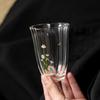 Borosilicate Heat Resistant Glass Tea Cup Daisy Flower Design Personal Master Cup Gongfu Teaware Green Tea Drinking