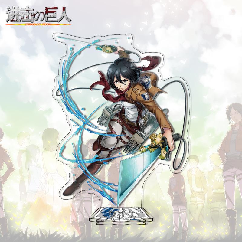 Attack on Titan Acrylic Stand Anime Large Stand Cartoon Cute Character Figure Display Stand Anime Merchandise Collectible Gift