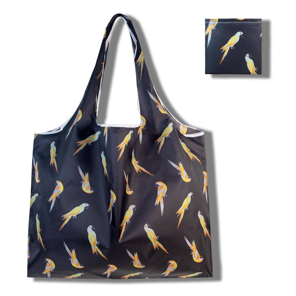Eco-Friendly Large Capacity Foldable Tote Bag - Creative, Portable, Printed, and In Stock