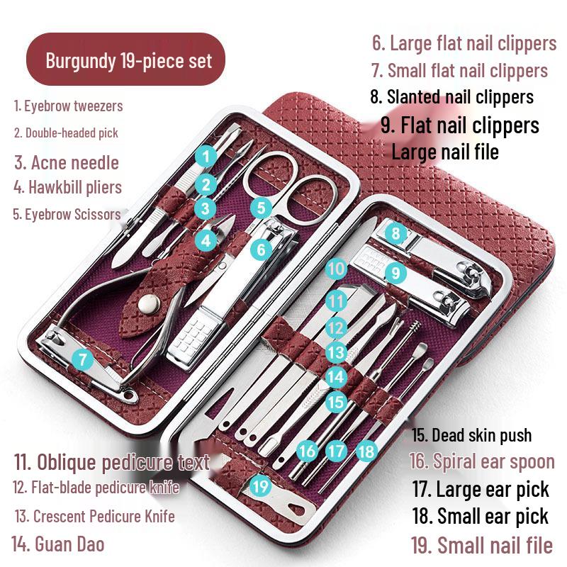 High-Quality Household Nail Clipper Set: 4-Piece Nail Clippers and Scissors