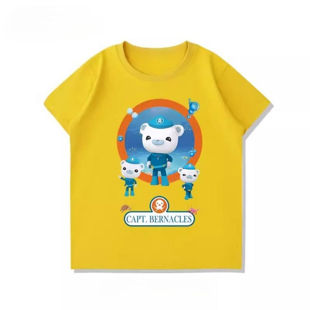 Potdemiel New Octonauts Children's T-Shirt, Cute, Versatile, Casual, Comfortable and Breathable for Boys and Girls