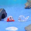 Cartoon Meeresbewohner Serie Mikrolandschaft Aquarium Landschaft Kleines Ornament Mini Seelöwe Einsiedlerkrebs Oktopus DIY Zubehör