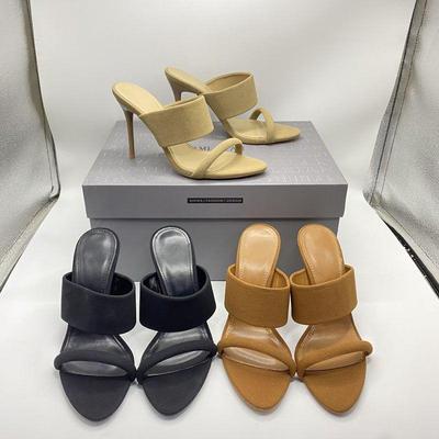 2025 Summer Versatile Square Toe High-Heeled Stiletto Sandals for Women