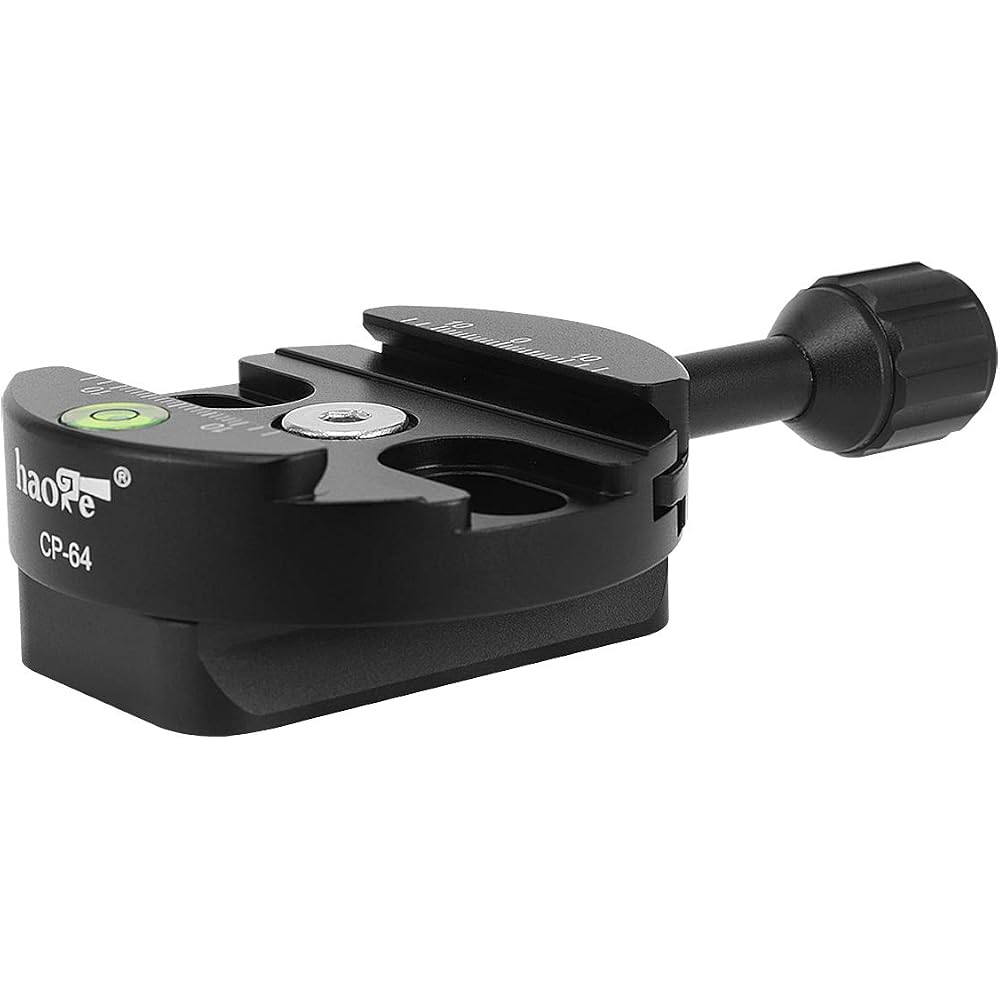 Haoge CP-64 Quick Release Clamp with RC4/400PL Base Adapter Converter, Compatible with Manfrotto RC4 System to Arca-Swiss, Fits 400PL/405/410/RC4