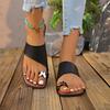 New large size set of toe slippers women's beach sandals flat and comfortable