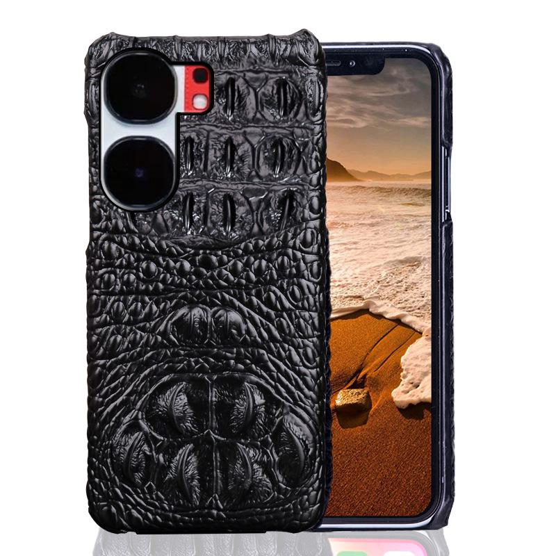 iQOO Neo6 Cowhide Crocodile Skull Leather Phone Case - High-End Protective Cover for Neo6SE
